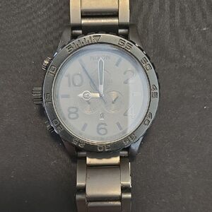 Nixon Dual-Tone Black and Silver Watch 51-30 Simplify